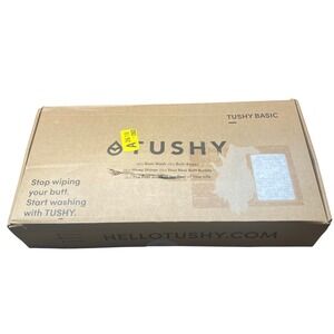 Tushy Basic 2.0 Bidet Toilet Seat Attachment White Bamboo Knob 706970327184 NEW